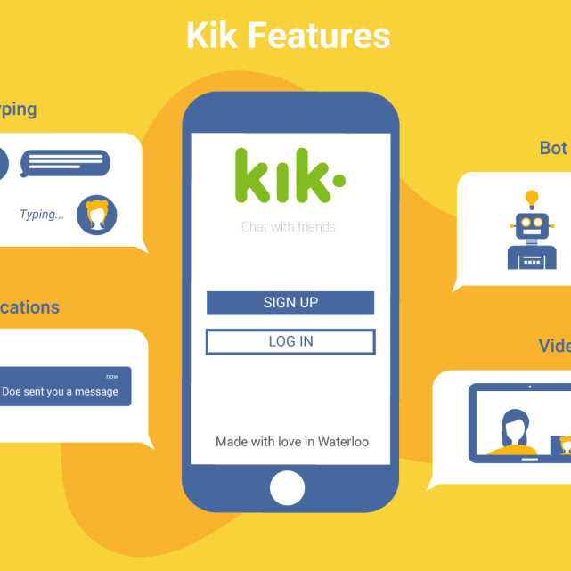 <b>モバイルチャットの先駆者Kikは、APPフォーカス</b>